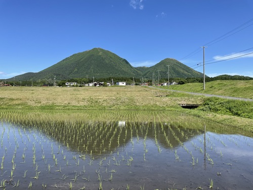 三瓶山と苗